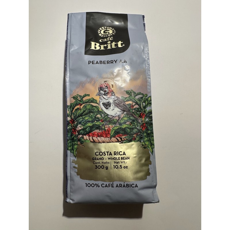COSTA RICAN PEABERRY AA pupiņu kafija 300g COSTA RICAN PEABERRY AA pupiņu kafija 300g